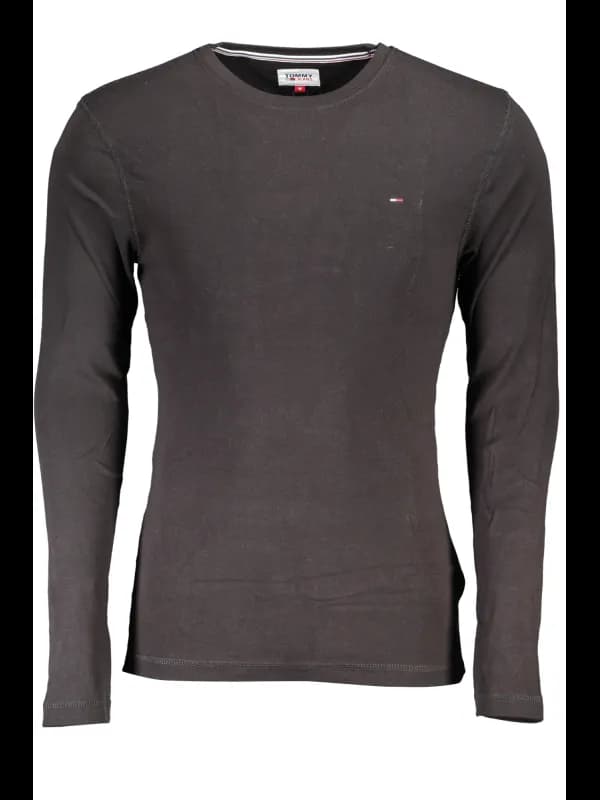 Tommy Hilfiger BioBaumwolle Rundhals TShirt Stickerei Logo, Größe S