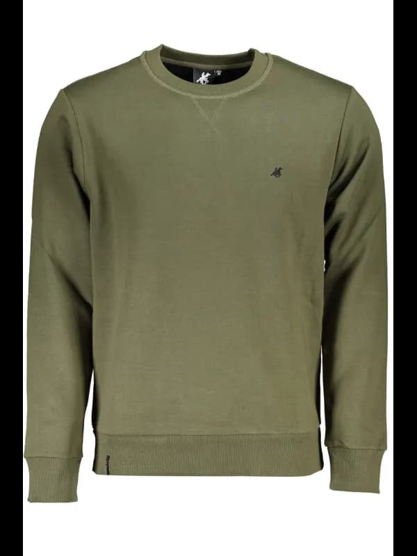 U.S. GRAND POLO Langarm Sweatshirt Fleece Rundhals mit Stick, Größe L