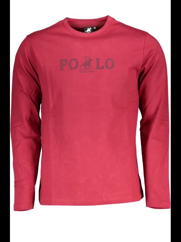 U.S. GRAND POLO Grand Polo Langarmshirt Rot Rundhals, Größe 2XL