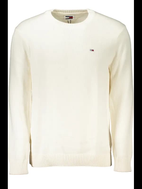 Tommy Hilfiger Bio Baumwollpullover Rundhals mit Stickerei L, Größe 2XL