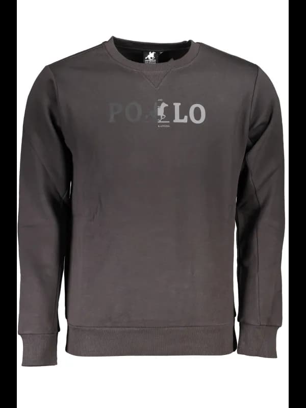 U.S. GRAND POLO Langarm Sweatshirt Fleece Rundhals mit Logoa, Größe XL