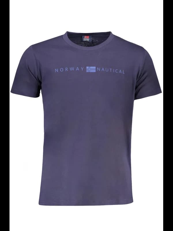 NORWAY 1963 Kurzarm TShirt Rundhals Blau, Größe 2XL