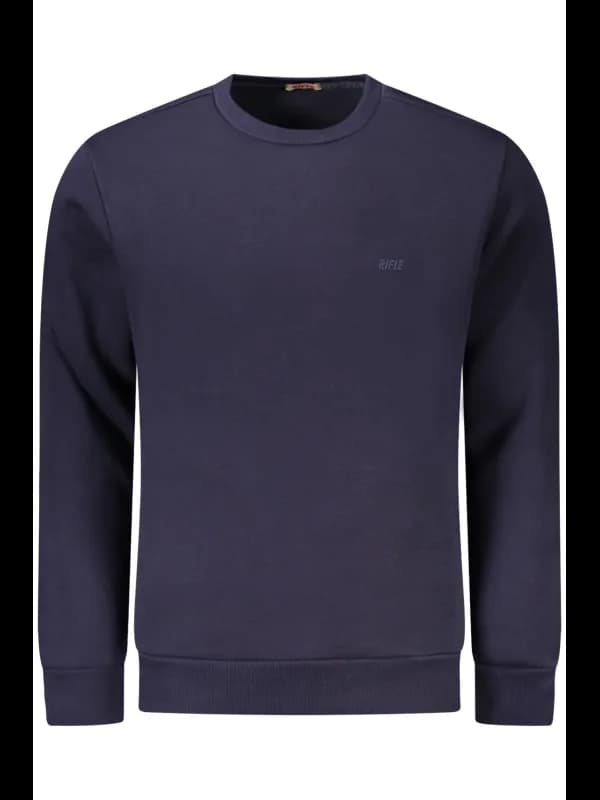 RIFLE RFF016 BLBLU Sweatshirt Rundhals Logo Applikation, Größe XL