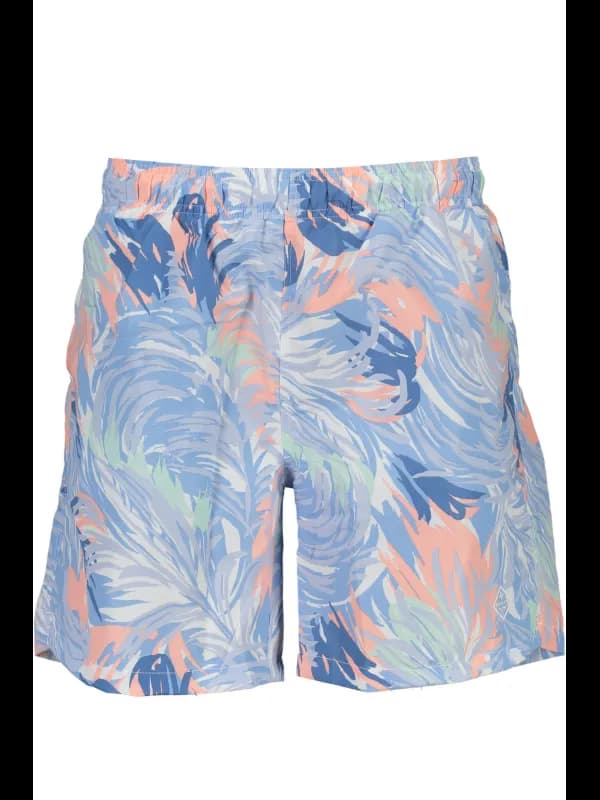 GANT Badeboxer Azurblau mit Innenslip und Taschen, Größe S
