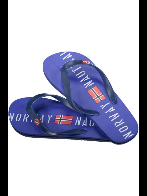 NORWAY 1963 Norwegen 1963 Logo Pantoletten Blau, Größe 45