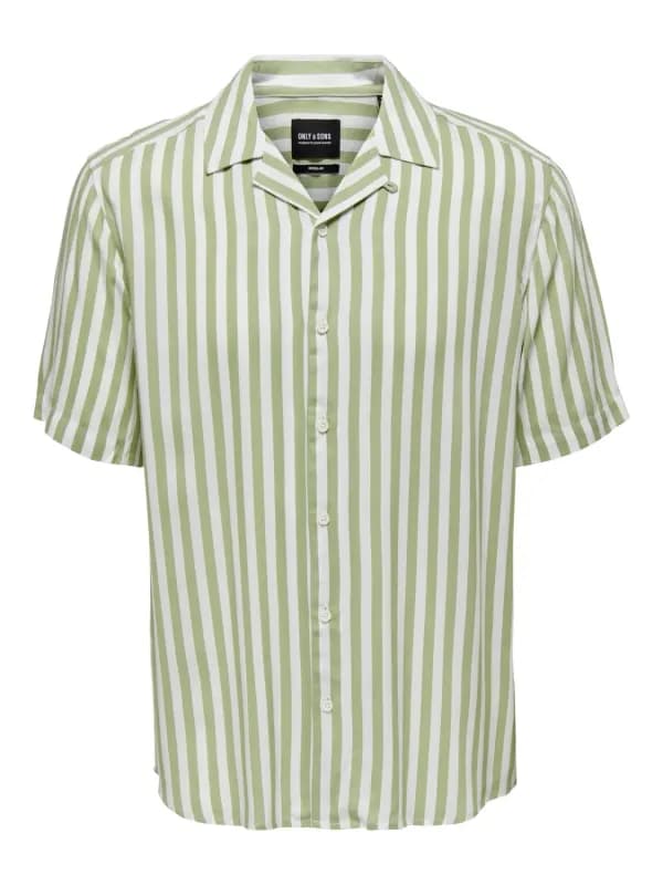 Only & Sons Grünes Sommerhemd Only Sons mit Geometrischem Mu, Größe S