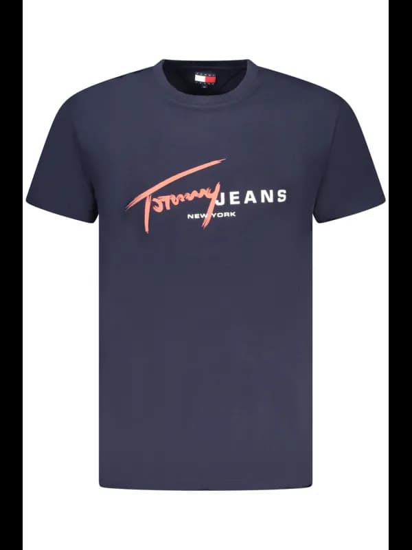 Tommy Hilfiger Bio Baumwolle TShirt mit Logo Druck, Größe XL