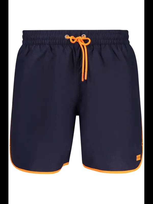 NORWAY 1963 Nordmeer Navy Badeshorts mit Slip und Taschen, Größe 2XL