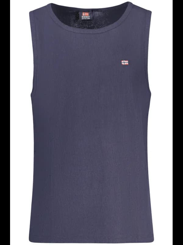NORWAY 1963 Tanktop Stickerei Logo Blau Hemd, Größe XL