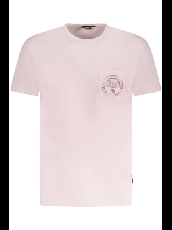 Napapijri Kurzarm Rundhals Logo TShirt mit Tasche Druck, Größe XL