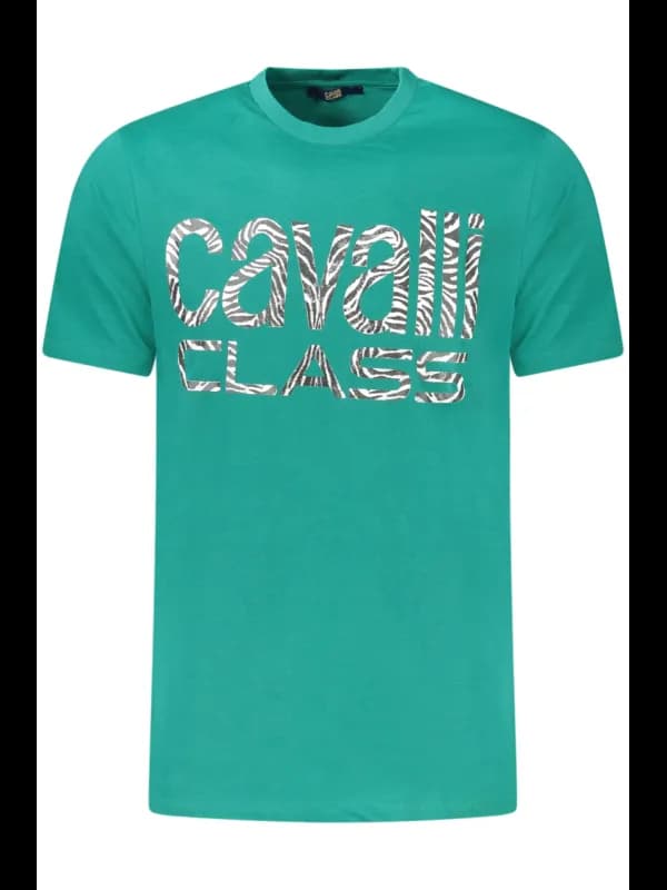 Cavalli Class Logo TShirt Kurzarm Rundhalsdruck, Größe XL