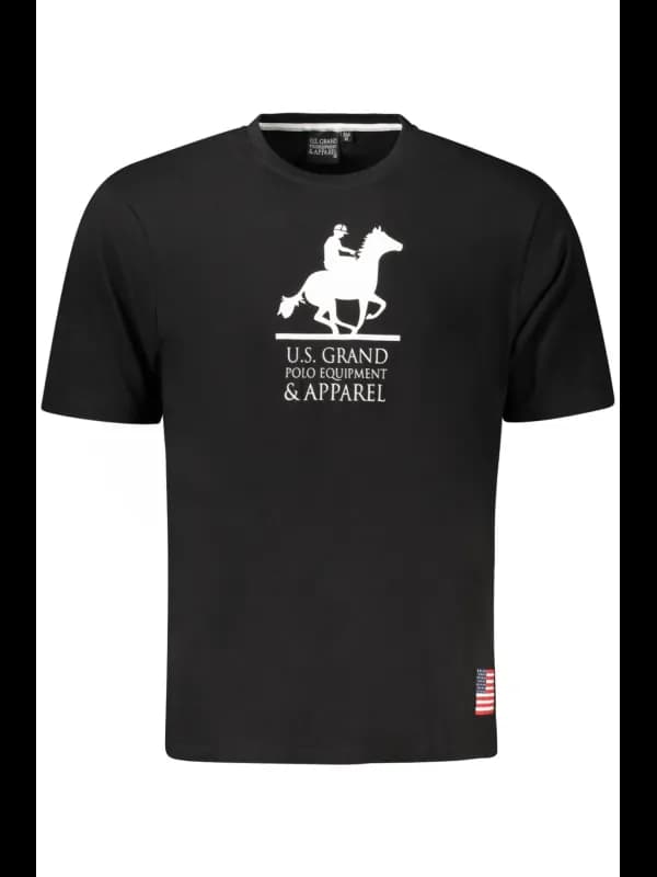 U.S. GRAND POLO Grand Polo Schwarz Kurzarm TShirt Rundhals L, Größe 3XL