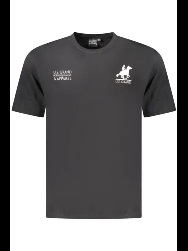 U.S. GRAND POLO Grand Polo Nero Kurzarm TShirt mit Logo, Größe 2XL