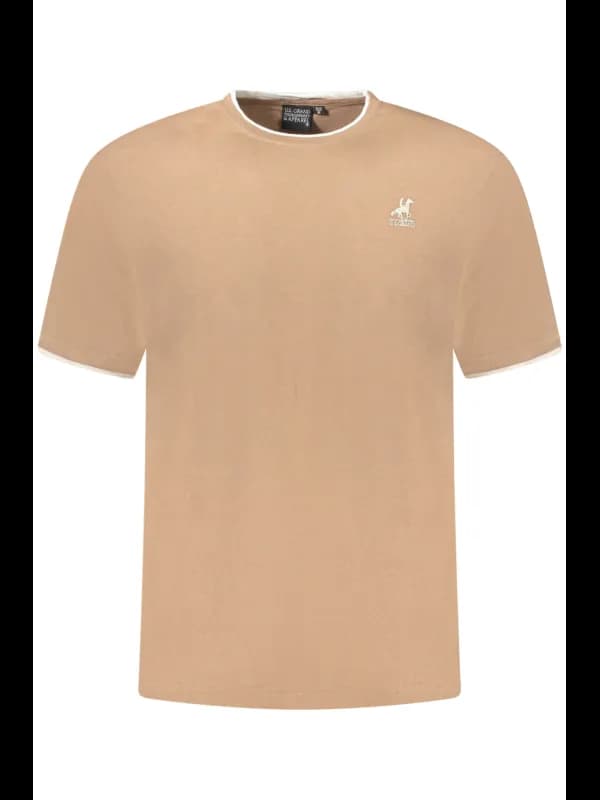 U.S. GRAND POLO Kontrast Polo Shirt mit Logo Stickerei, Größe 3XL