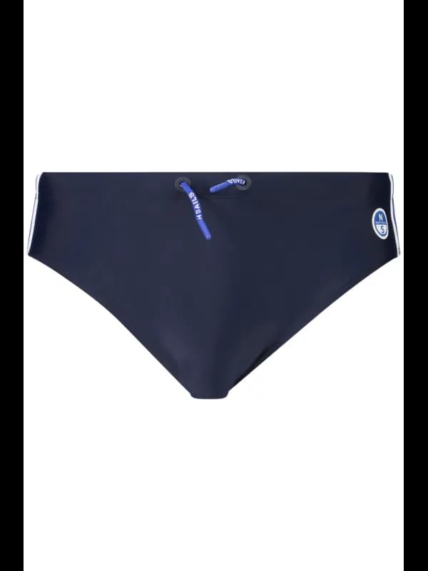 North Sails Elastische Badehose mit Logo und Kontrastdetails, Größe S