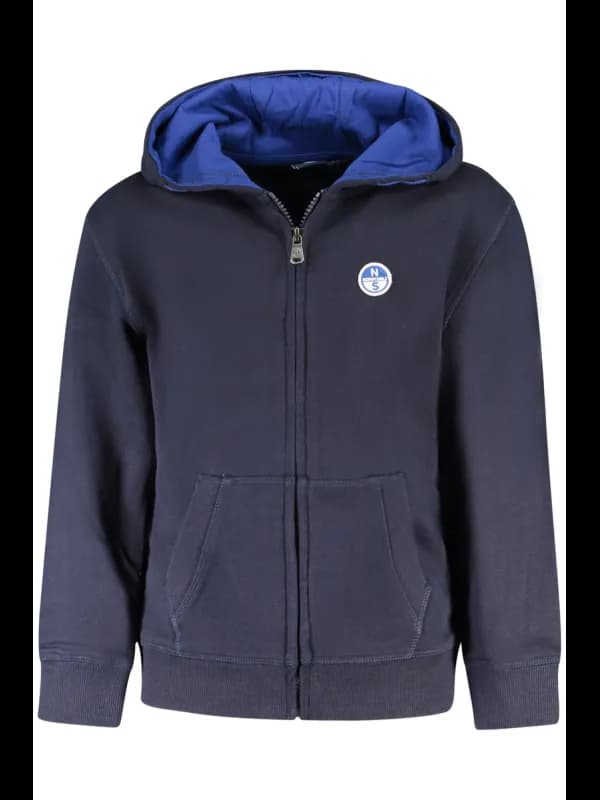 North Sails Jungen Kapuzensweatshirt mit Logo und Reißversch, Größe 8A