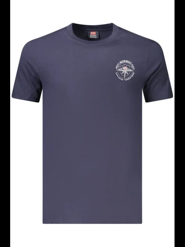 NORWAY 1963 KURZARM TSHIRT RUNDHALS LOGO BLAU, Größe XL
