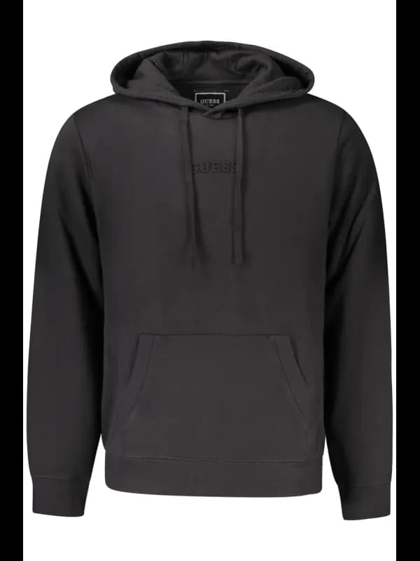 GUESS JEANS Bio Baumwolle Kapuzenpullover mit Tasche und Log, Größe 2XL