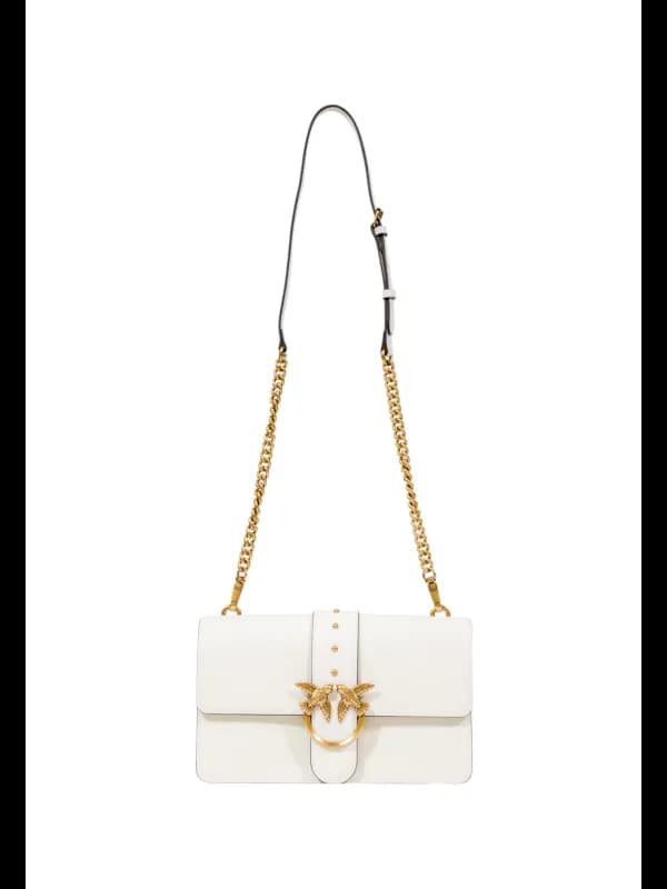 Pinko Damen Umhängetasche Weiß HW Kollektion 27x18x8 Einzels, Größe UNICA
