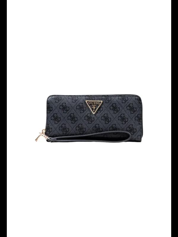 Guess Damen Portmonee Grau mit Reißverschluss - Geldbörse Mo, Größe UNICA