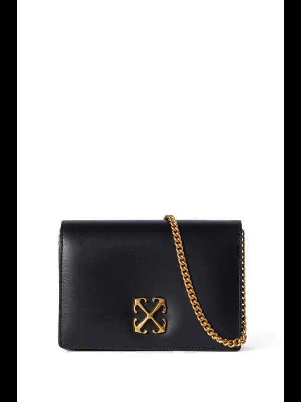 Off-White Offwhite Damenledertasche Herbst Winter Schwarz Ei, Größe UNICA