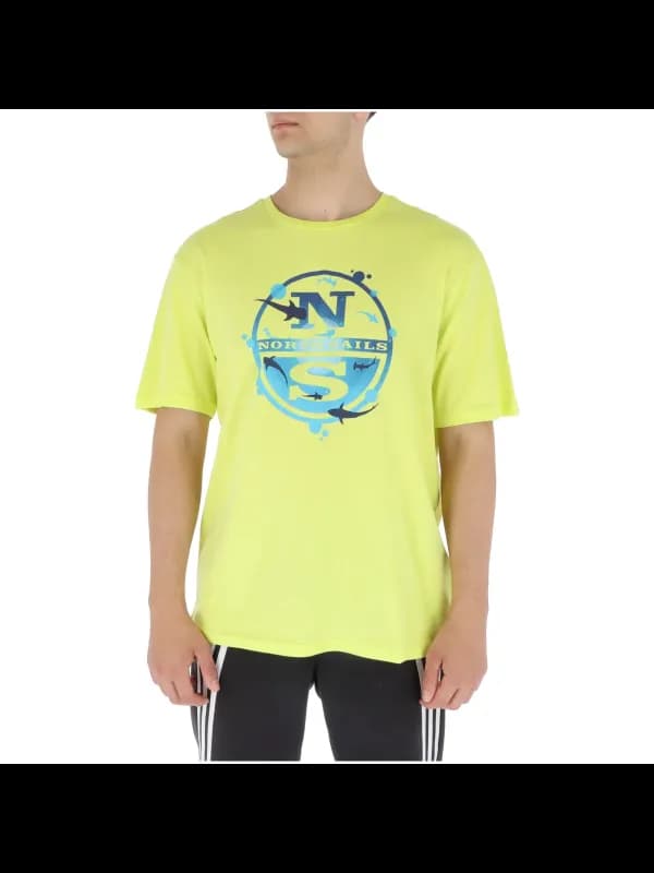 North Sails Gelbes Baumwollshirt NS902412 - Komfort & Stil f, Größe XXL