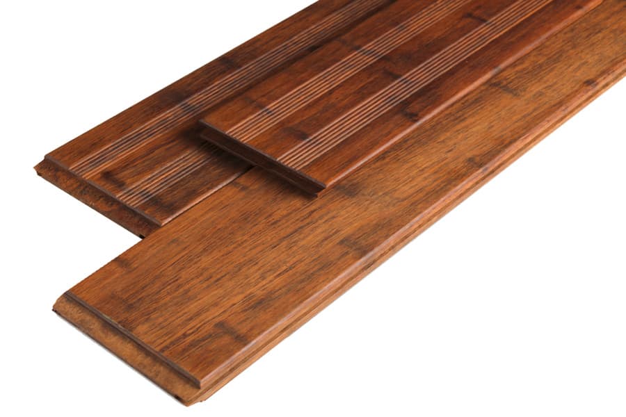Lames de terrasse en bambou, français / lisse, coffee, 20 x 140 x 2200 mm, 3 pcs / PE