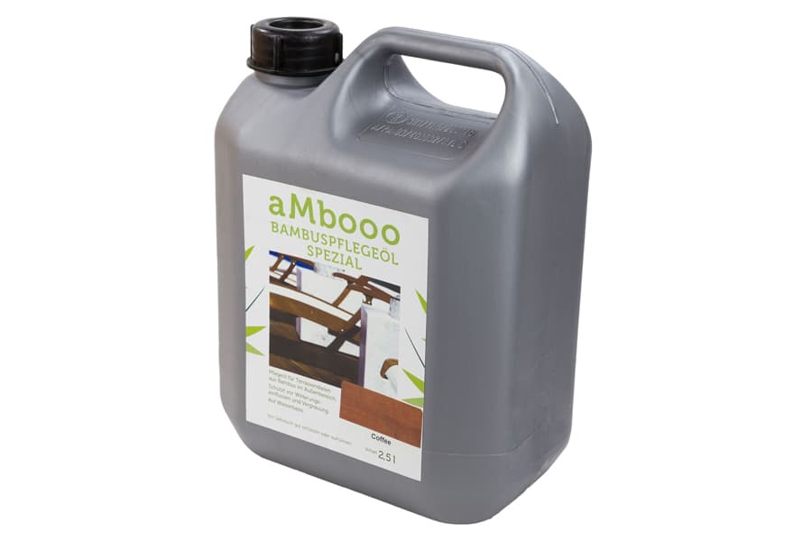 Huile d'entretien spéciale bambou pour lames de terrasse en bambou, coffee, 2,5 litres