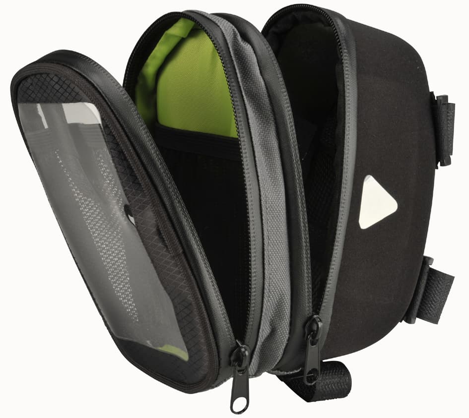 FISCHER Fahrrad-Oberrohrtasche Premium, schwarz