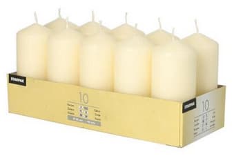 STARPAK Stumpenkerze, Durchmesser: 40 mm, creme