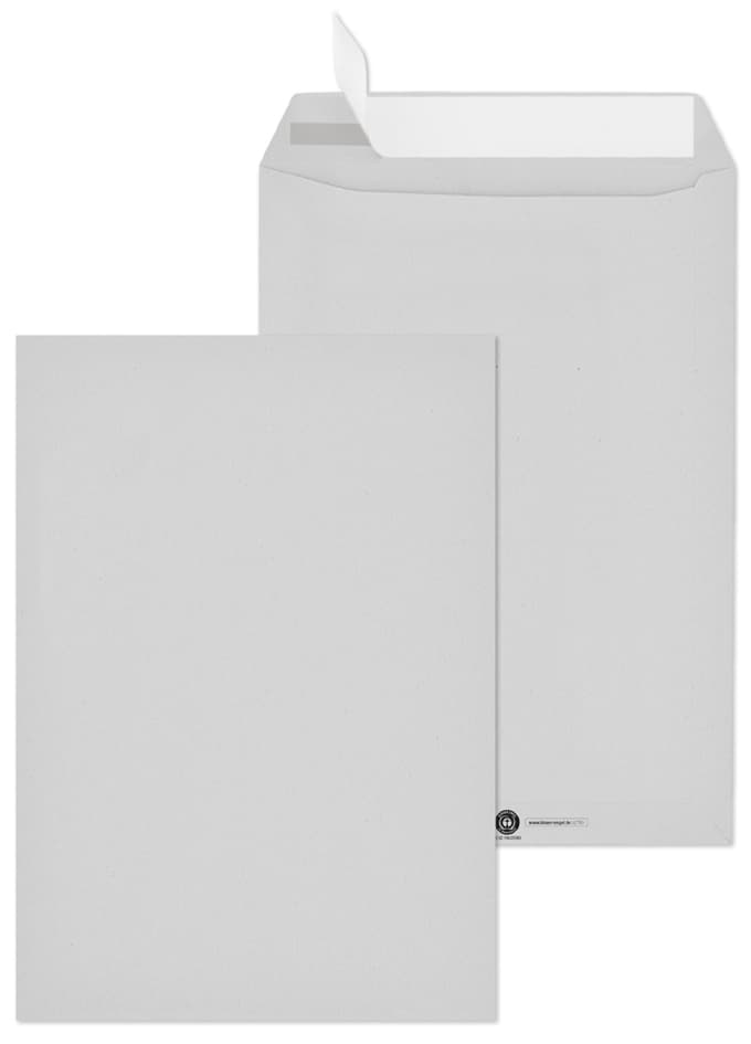 MAILmedia Versandtasche C4, Recycling grau, ohne Fenster