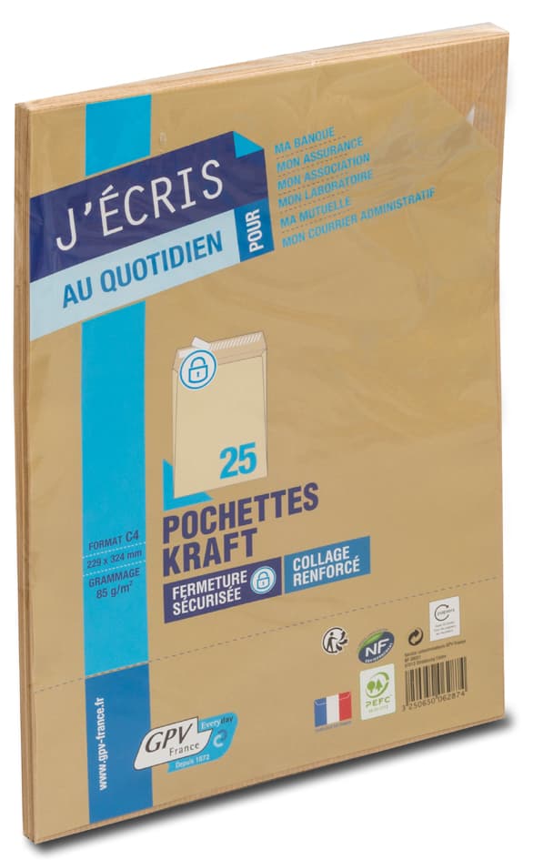 GPV Versandtaschen, 24, 260 x 330 mm, haftklebend