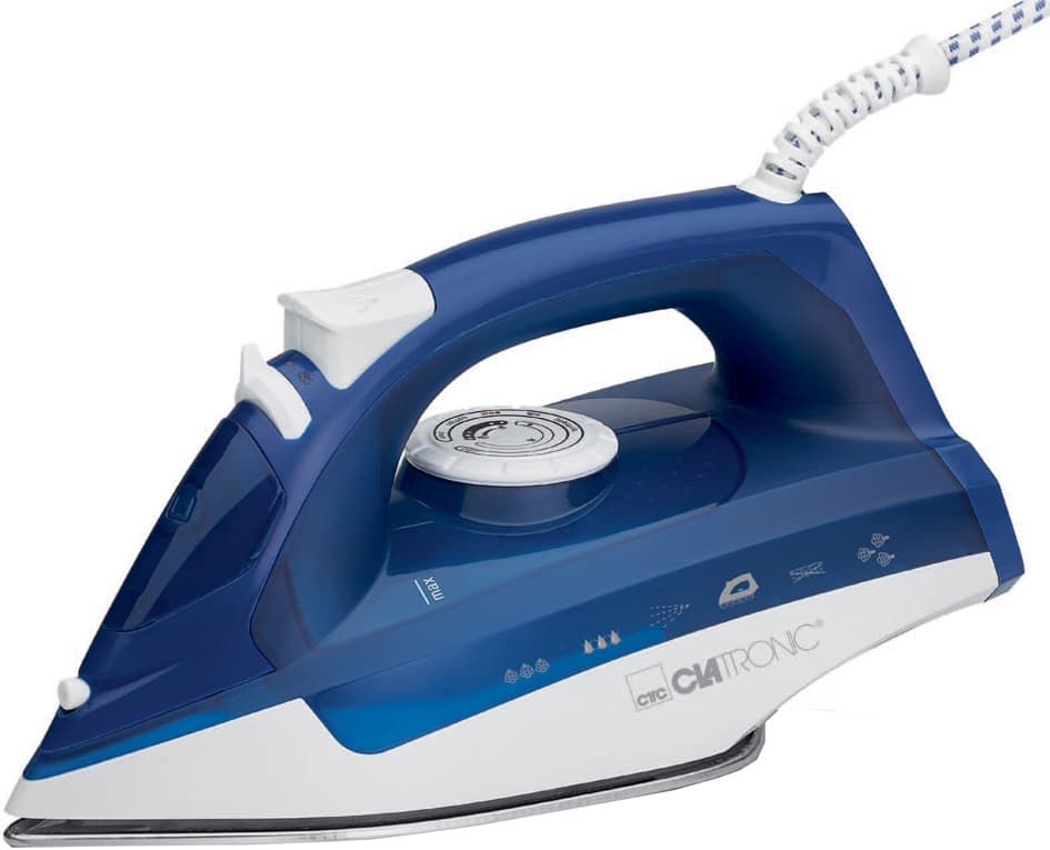 CLATRONIC Dampfbügeleisen DB 3704, weiß / blau