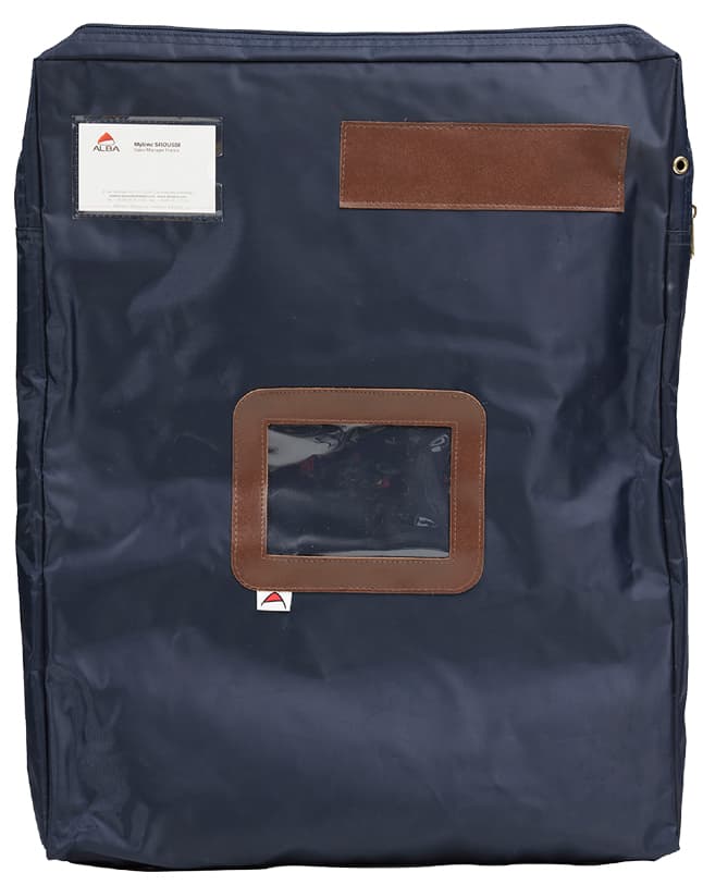 ALBA Banktasche , POCSOUGM, mit Dehnfalte, Polyester, blau