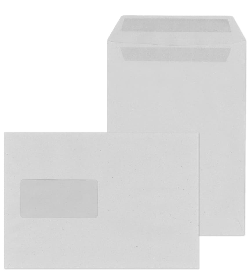 MAILmedia Versandtaschen C5 selbstklebend, mit Fenster links