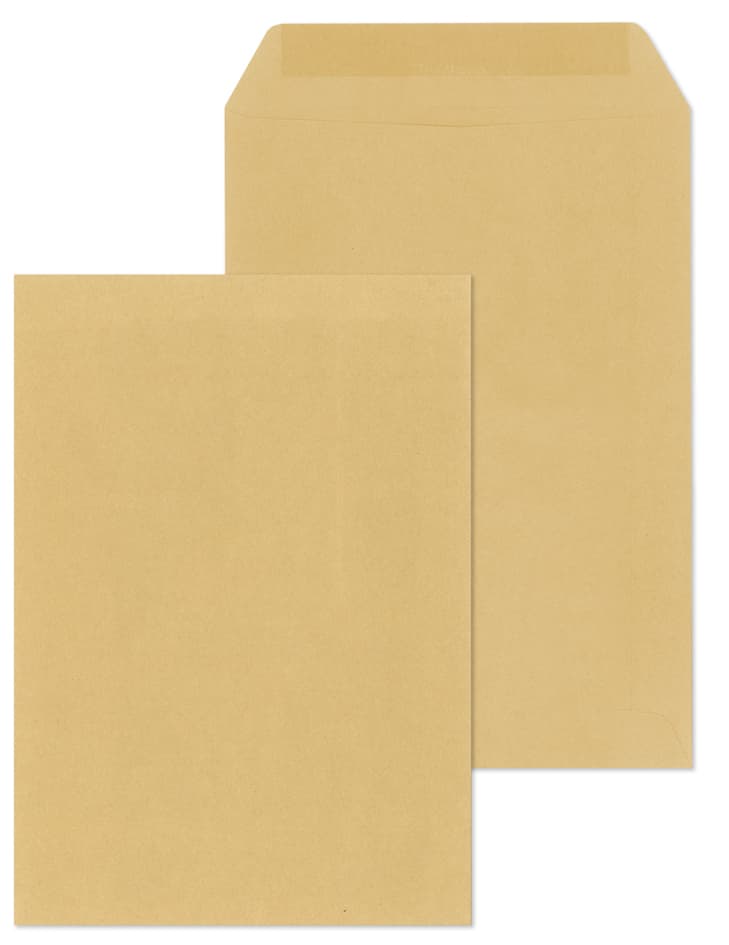 MAILmedia Lohntüten / Lohnbeutel DIN C7, natron braun