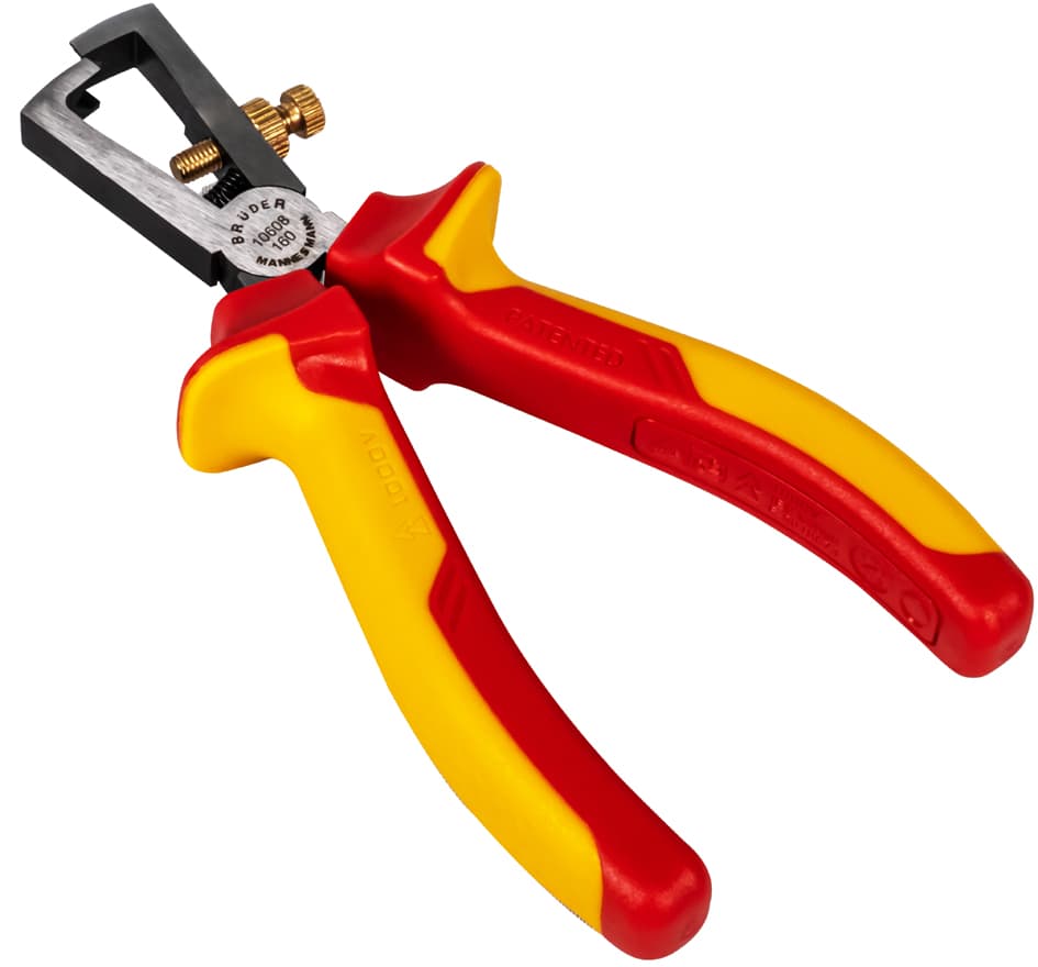 BRÜDER MANNESMANN Abisolierzange, VDE geprüft, Länge: 160 mm
