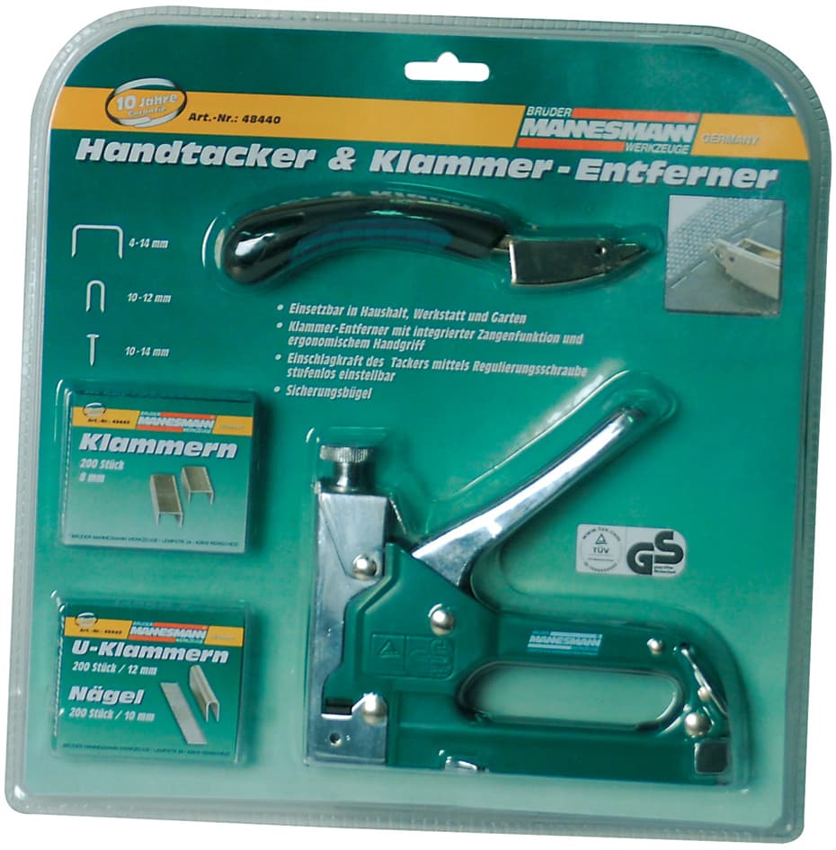 BRÜDER MANNESMANN Handtacker-Set, aus Stahl