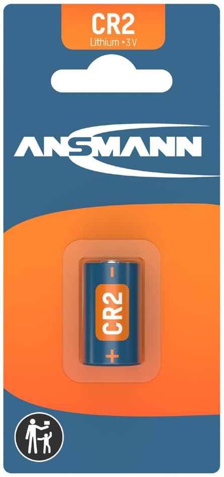 ANSMANN Lithium-Foto-Batterie , CR2, , 3 Volt, 1er-Blister