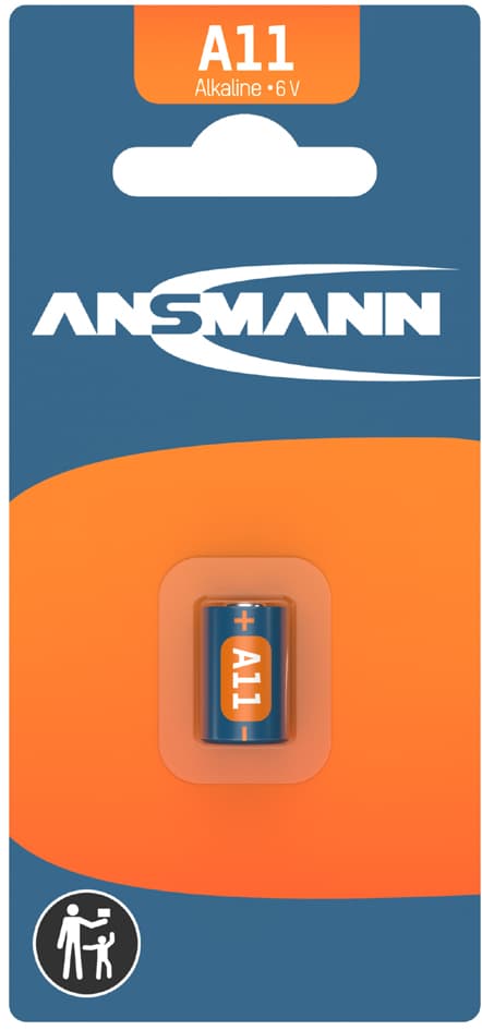 ANSMANN Alkaline Batterie A11, 6 Volt, 1er Blister