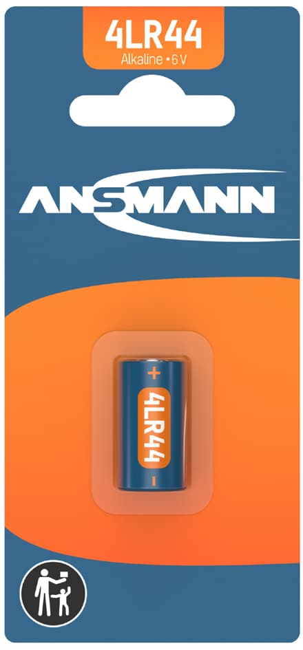 ANSMANN Alkaline Batterie 4LR44, 6 Volt, 1er Blister