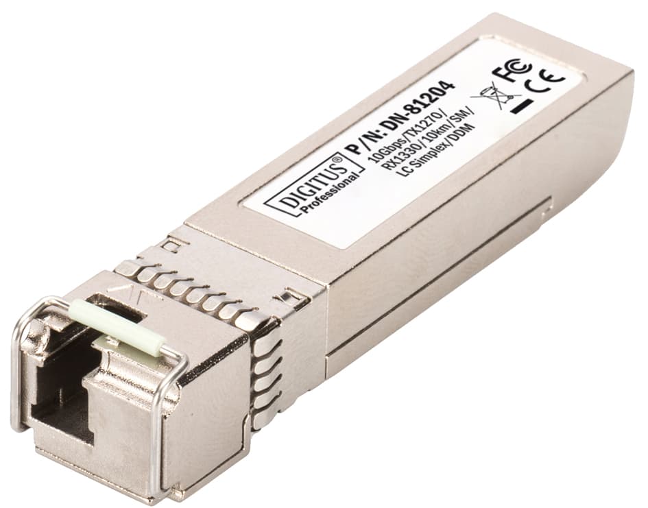 DIGITUS Mini Gbic Transreceiver Modul, SFP+, 10 km, Tx1270