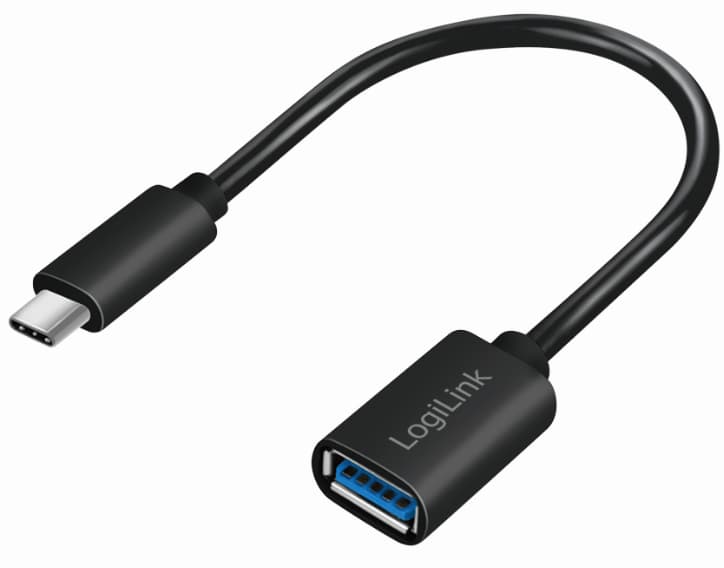 LogiLink USB 3.1 Adapterkabel, USB-C Stecker-USB-A Kupplung