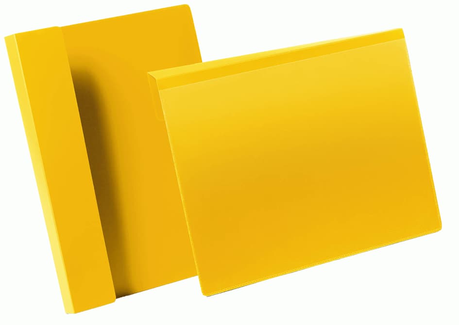 DURABLE Kennzeichnungstasche, mit Falz, DIN A4 quer, gelb
