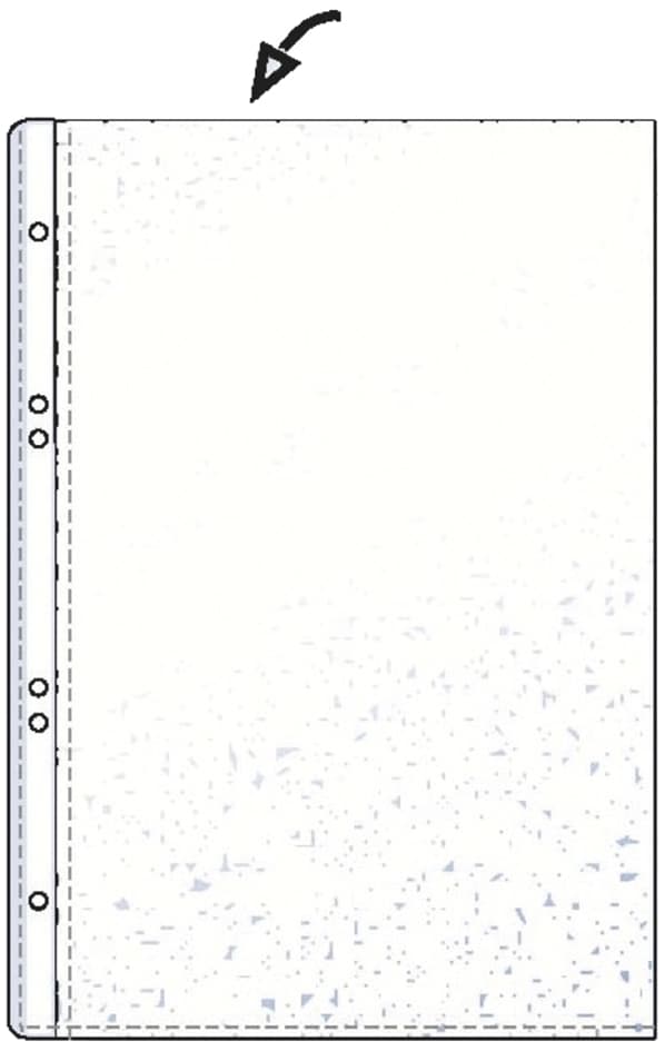 HETZEL Prospekthülle Economic, A6, PP, genarbt, 0,075 mm