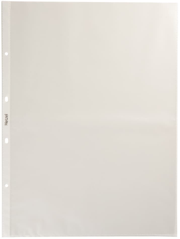 HETZEL Prospekthülle Standard, A3 hoch, PP, genarbt, 0,08 mm