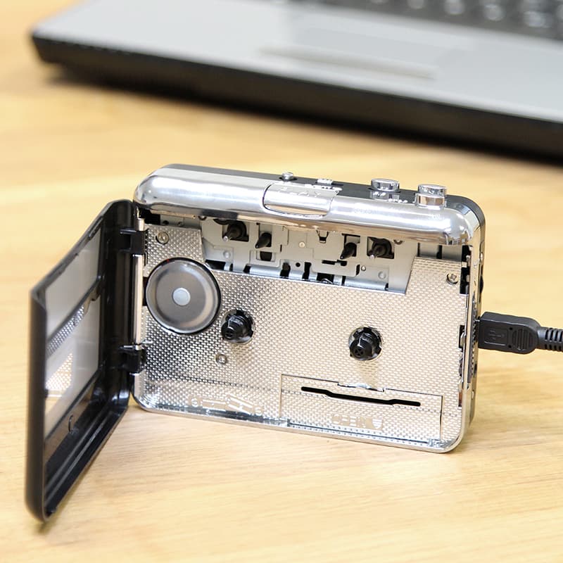 LogiLink Walkman, mit Konverter Funktion, schwarz/silber