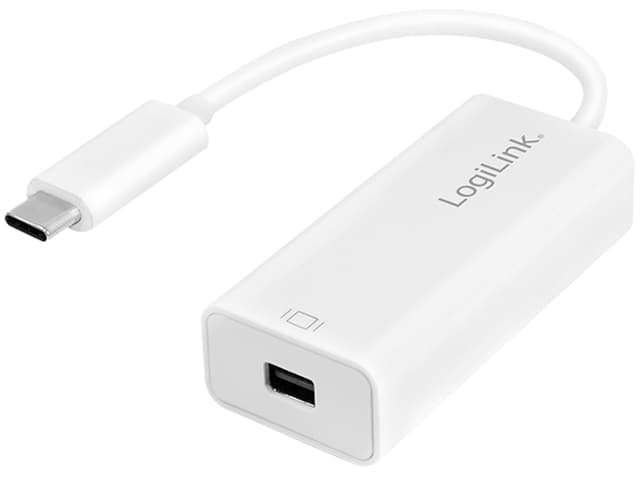 LogiLink USB-C - Mini DisplayPort Adapterkabel, weiß