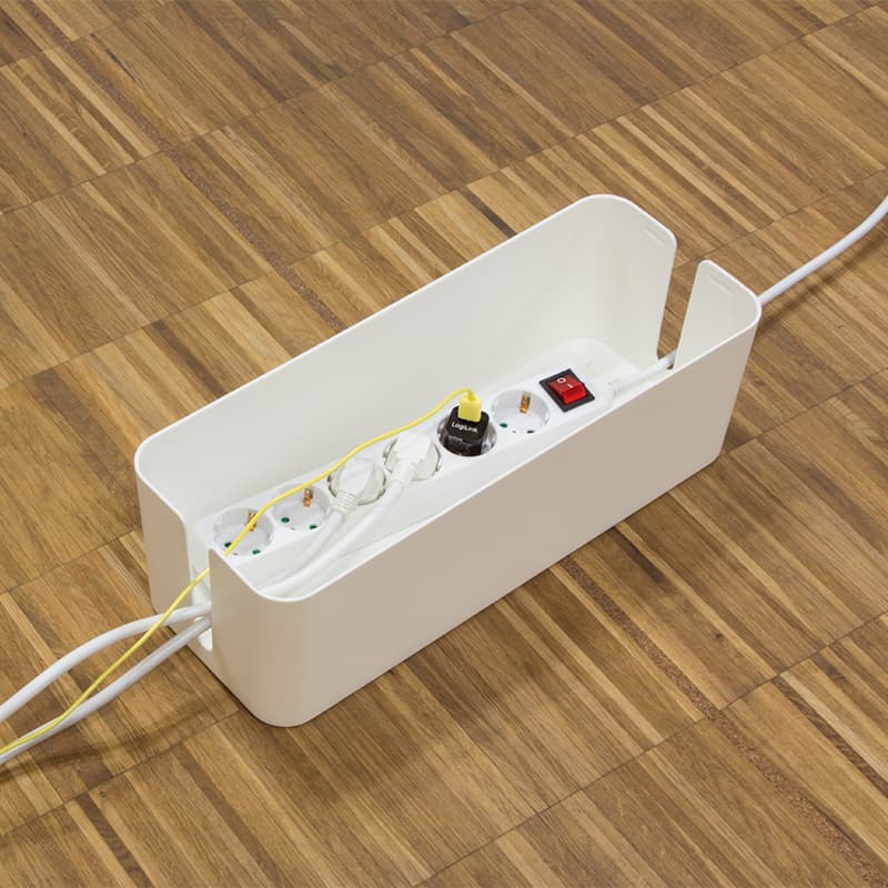 LogiLink Kabelbox , big size, , Farbe: weiß