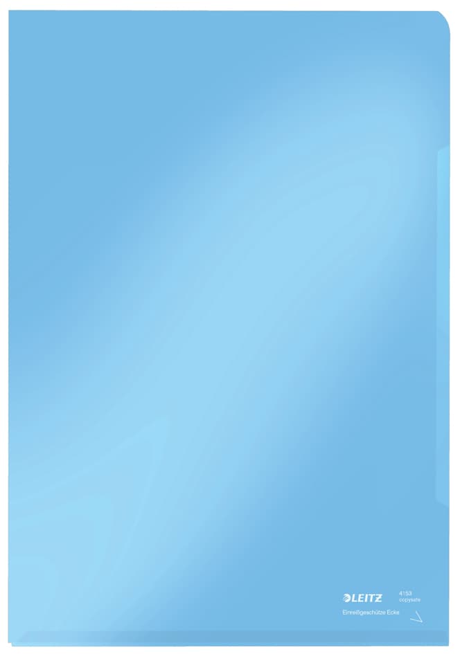 LEITZ Sichthülle Super Premium, A4, PVC, blau, 0,15 mm